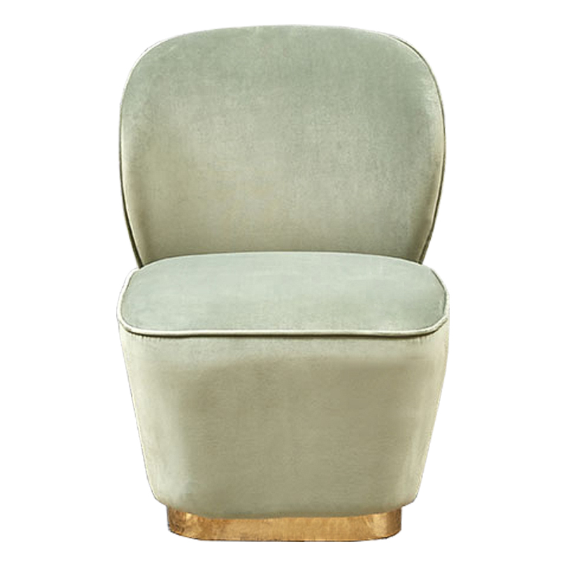 Кресло Petal Armchair Зеленый шалфей Глянцевое золото Кресло Petal Armchair Зеленый шалфей Глянцевое золото в Костроме | Loft Concept