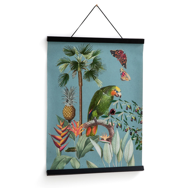 Постер Poster of Plants & Birds попугай Мульти Постер Poster of Plants & Birds попугай Мульти в Костроме | Loft Concept