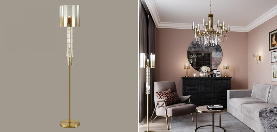 Торшер Glass World Bronze Торшер Glass World Bronze - Loft-Concept в Костроме