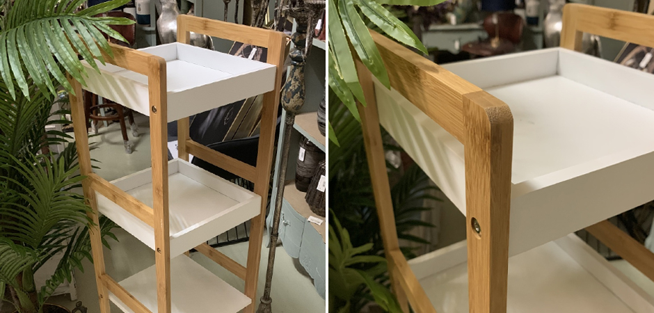 Стеллаж Stockholm White & Beige Slim Стеллаж Stockholm White & Beige Slim - Loft-Concept в Костроме