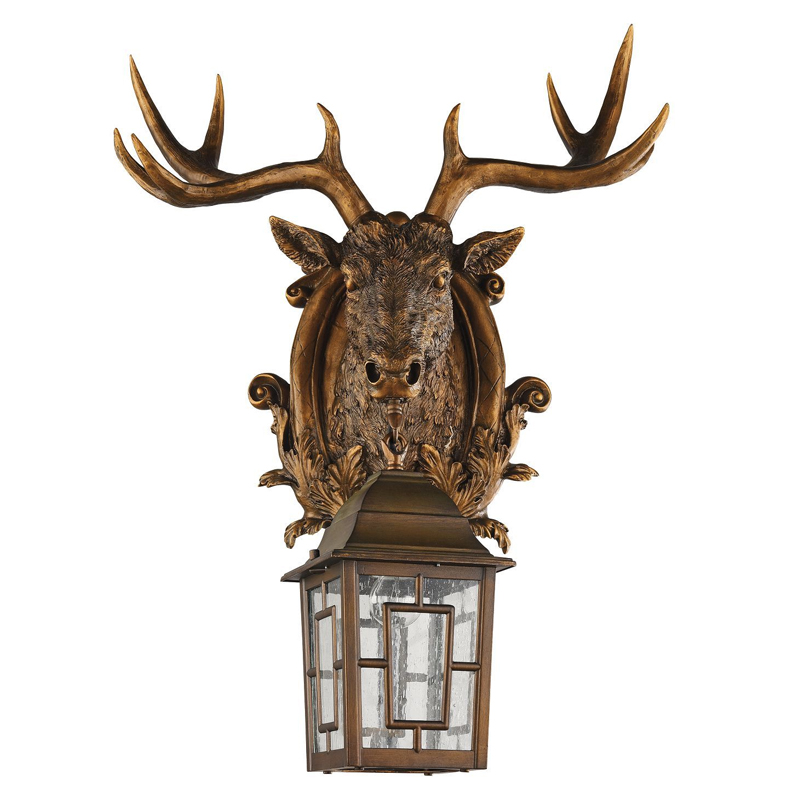 Коричневый уличный светильник с головой лося ANIMAL LANTERN Коричневый Прозрачный Коричневый уличный светильник с головой лося ANIMAL LANTERN Коричневый Прозрачный в Костроме | Loft Concept