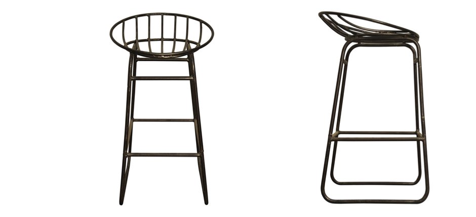 Барный стул Industrial Iron Grille Bar Stool Барный стул Industrial Iron Grille Bar Stool - Loft-Concept в Костроме