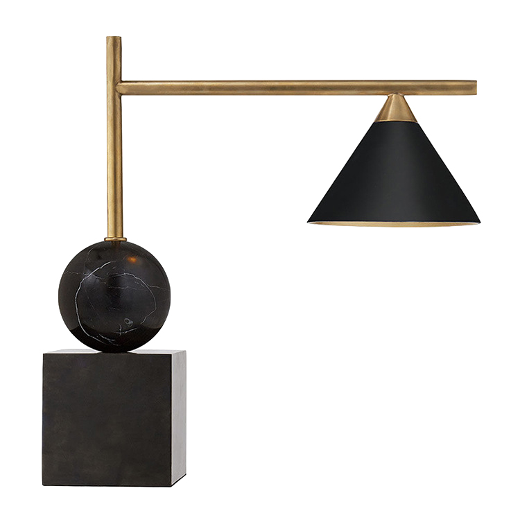 Настольная лампа CLEO DESK LAMP Black Черный Латунь Настольная лампа CLEO DESK LAMP Black Черный Латунь в Костроме | Loft Concept