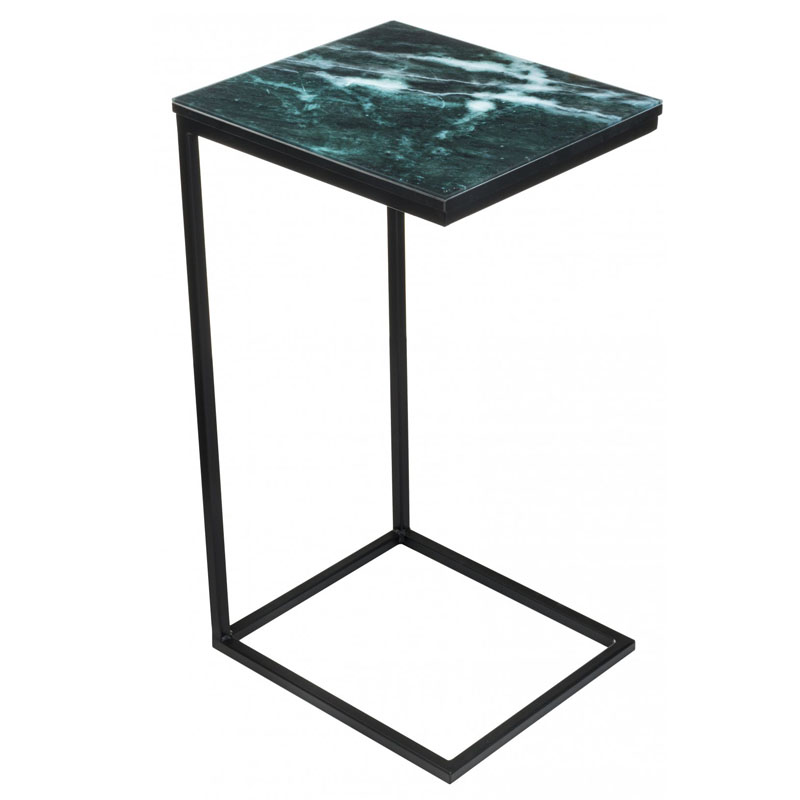 Приставной стол Zermatt Side Table malachite Малахит Приставной стол Zermatt Side Table malachite Малахит в Костроме | Loft Concept