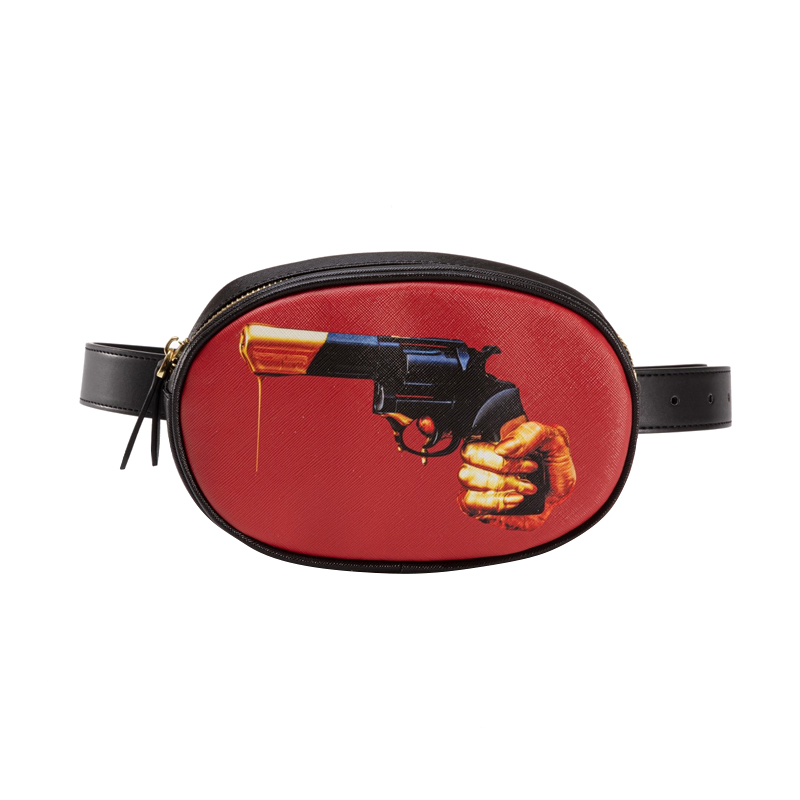 Поясная сумка Seletti Revolver Черный Красный Поясная сумка Seletti Revolver Черный Красный в Костроме | Loft Concept