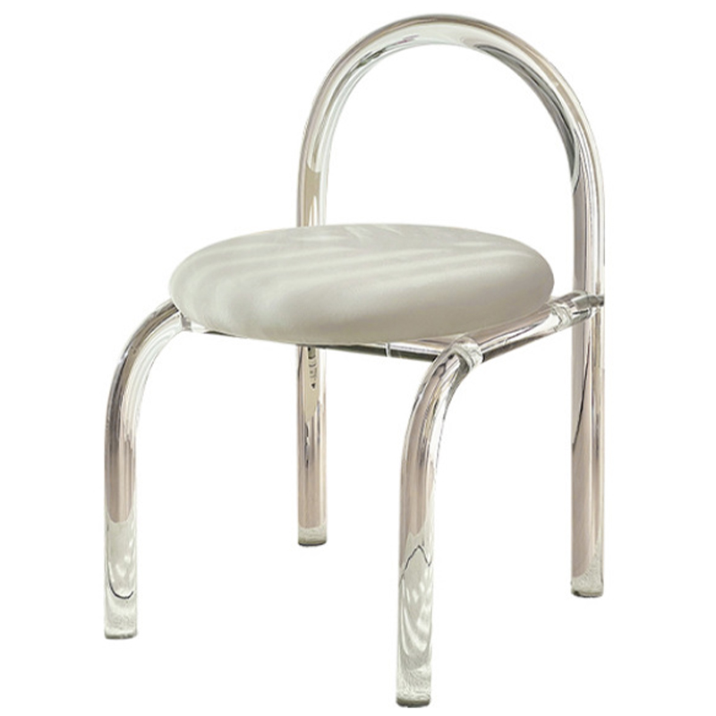 Дизайнерский Стул с ножками из прозрачного Акрила Princesa cristal Chair Прозрачный Белый Дизайнерский Стул с ножками из прозрачного Акрила Princesa cristal Chair Прозрачный Белый в Костроме | Loft Concept
