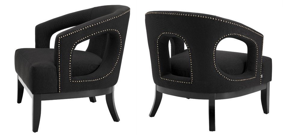 Кресло Eichholtz Chair Adam Black Кресло Eichholtz Chair Adam Black - Loft-Concept в Костроме