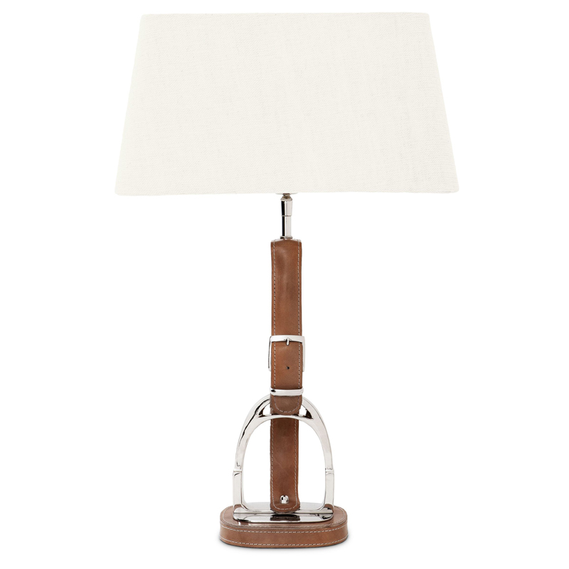 Настольная лампа Eichholtz Table Lamp Olympia Equestrian Никель Коричневый Кремовый Настольная лампа Eichholtz Table Lamp Olympia Equestrian Никель Коричневый Кремовый в Костроме | Loft Concept