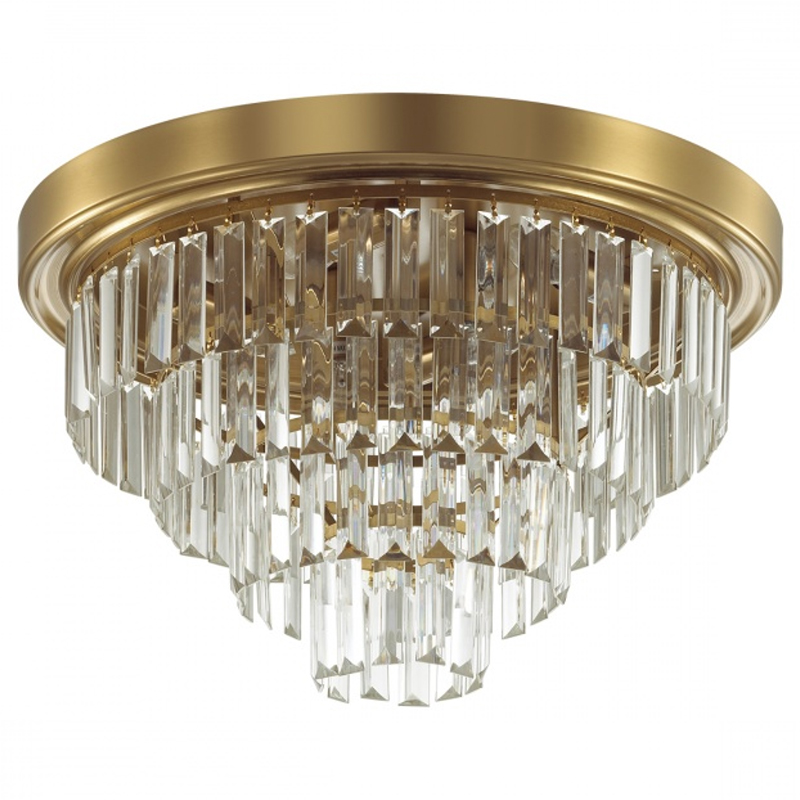 Хрустальная потолочная люстра Crystal Fountain Maxi Латунь Латунь Хрустальная потолочная люстра Crystal Fountain Maxi Латунь Латунь в Костроме | Loft Concept