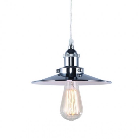 Подвесной светильник 20TH C. Factory Filament Metal Single Pendant Хром Подвесной светильник 20TH C. Factory Filament Metal Single Pendant Хром в Костроме | Loft Concept