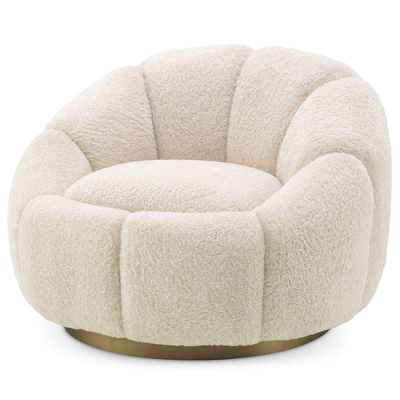 Кресло Eichholtz Swivel Chair Inger Brisbane Cream Кремовый Кресло Eichholtz Swivel Chair Inger Brisbane Cream Кремовый в Костроме | Loft Concept