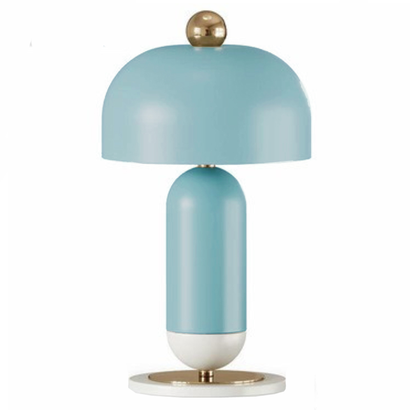 Meet Table lamp blue Голубой Латунь Meet Table lamp blue Голубой Латунь в Костроме | Loft Concept