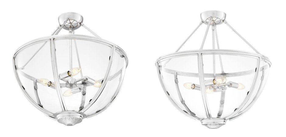 Потолочный светильник Eichholtz Ceiling Lamp Deveraux Nickel - Loft-Concept в Костроме