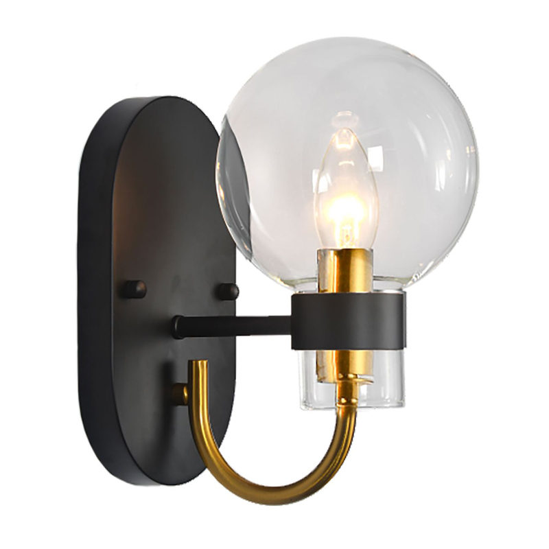 Бра Votrom Sconce black Черный Бронза Прозрачный (Transparent) Бра Votrom Sconce black Черный Бронза Прозрачный (Transparent) в Костроме | Loft Concept