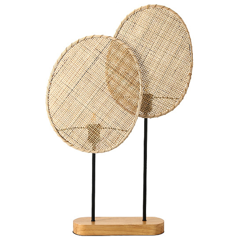 Настольная лампа Takibi Double Lamp Черный Древесина Настольная лампа Takibi Double Lamp Черный Древесина в Костроме | Loft Concept