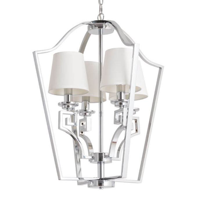 Люстра Lantern Presidential Chromium Хром Белый Люстра Lantern Presidential Chromium Хром Белый в Костроме | Loft Concept