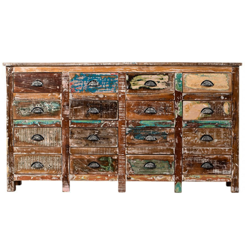 Комод под старину 16 ящиков в стиле Лофт Antique Wood 16 boxes Мульти Комод под старину 16 ящиков в стиле Лофт Antique Wood 16 boxes Мульти в Костроме | Loft Concept