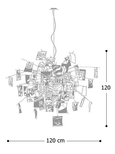 Светильник Zettel Z 5 Ingo Maurer text в Костроме