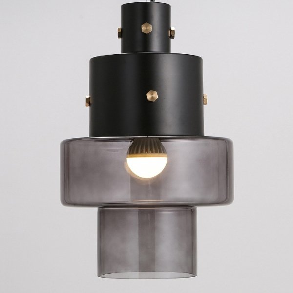 Подвесной светильник Luna Glass Pendant Dark Черный Подвесной светильник Luna Glass Pendant Dark Черный в Костроме | Loft Concept