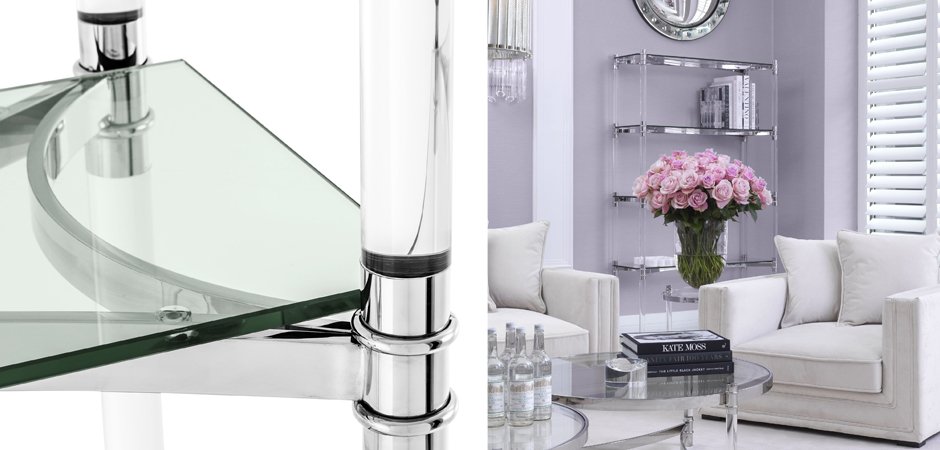 Стеллаж Eichholtz Cabinet Trento Stainless Steel Стеллаж Eichholtz Cabinet Trento Stainless Steel - Loft-Concept в Костроме