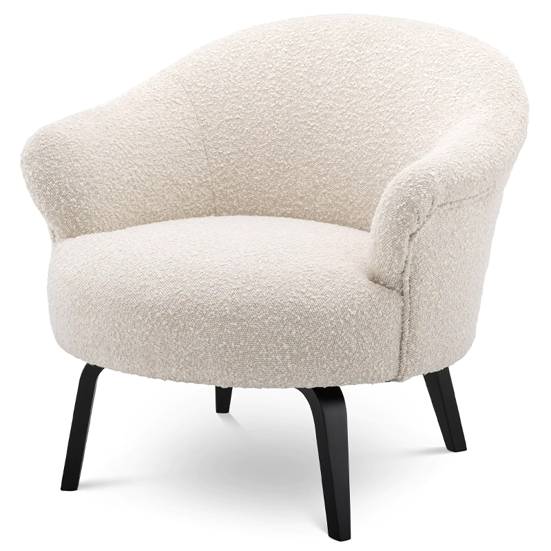 Кресло Eichholtz Chair Moretti Boucle Бежевый Черный Кремовый Черный Кресло Eichholtz Chair Moretti Boucle Бежевый Черный Кремовый Черный в Костроме | Loft Concept