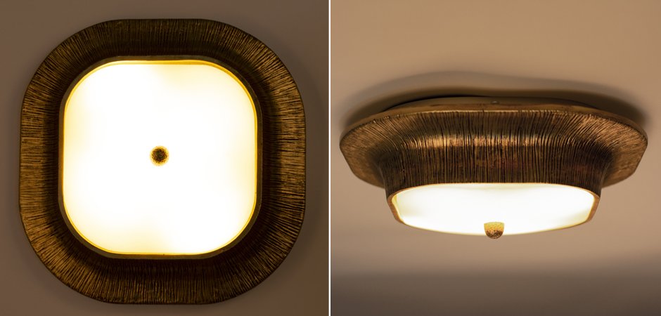 Потолочный светильник Utopia Round Sconce Gold Потолочный светильник Utopia Round Sconce Gold - Loft-Concept в Костроме