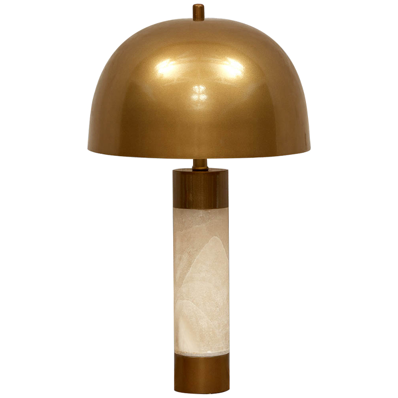 Настольная лампа с металлическим абажуром Gabriela Brass Table Lamp Латунь Бежевый Настольная лампа с металлическим абажуром Gabriela Brass Table Lamp Латунь Бежевый в Костроме | Loft Concept