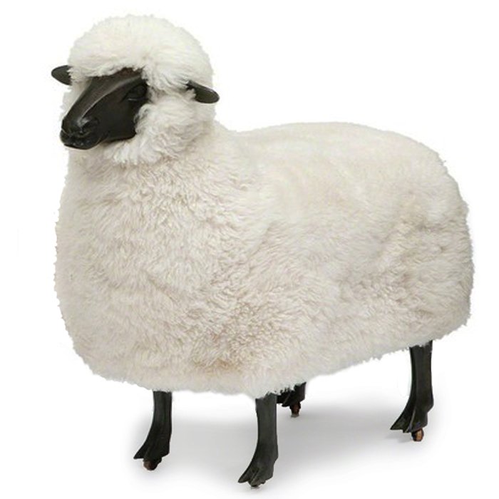 Пуф FRANCOIS-XAVIER LALANNE Moutons de laine Черный Бежевый Графит Пуф FRANCOIS-XAVIER LALANNE Moutons de laine Черный Бежевый Графит в Костроме | Loft Concept