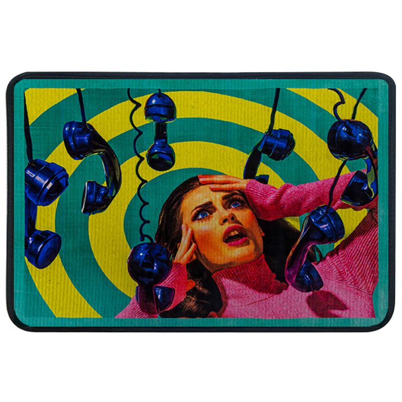 Ковер для прихожей и ванной Seletti Phone Rug Мульти Ковер для прихожей и ванной Seletti Phone Rug Мульти в Костроме | Loft Concept