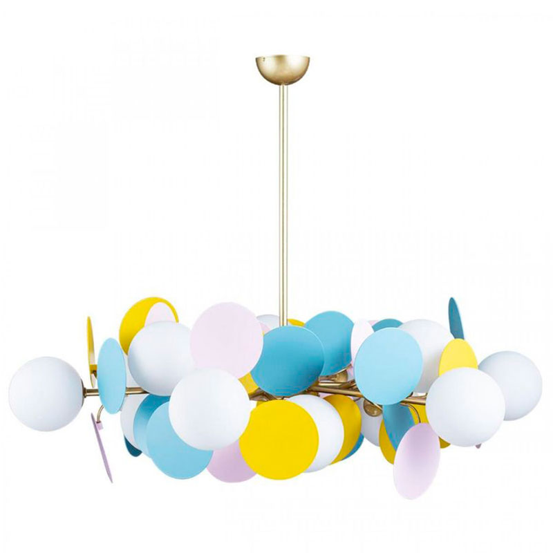 Люстра MATISSE Chandelier multicolor 12 ламп Мульти Золотой Люстра MATISSE Chandelier multicolor 12 ламп Мульти Золотой в Костроме | Loft Concept