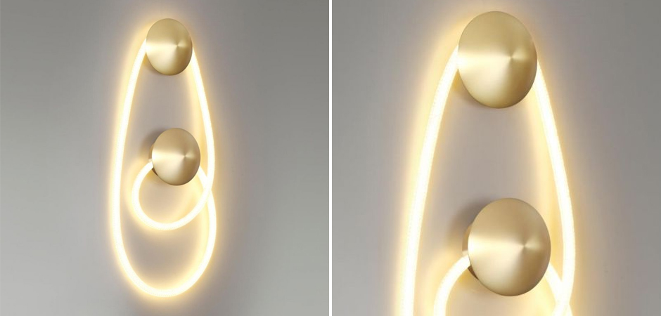 Бра Золотой LUKE LAMPCO TRACER LAMP с двумя крепежными планками Бра Золотой LUKE LAMPCO TRACER LAMP с двумя крепежными планками - Loft-Concept в Костроме
