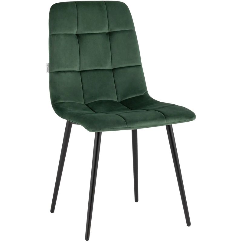 Стул NANCY Chair Зеленый Велюр Зеленый Черный Стул NANCY Chair Зеленый Велюр Зеленый Черный в Костроме | Loft Concept