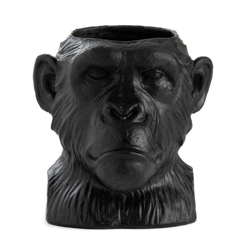 Ваза Black Monkey Черный матовый Ваза Black Monkey Черный матовый в Костроме | Loft Concept