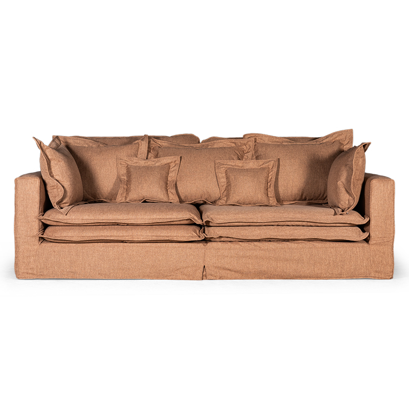 Диван Evelyn Textile Brown Sofa Коричневый Диван Evelyn Textile Brown Sofa Коричневый в Костроме | Loft Concept