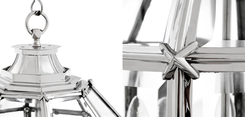 Люстра Lantern Owen Nickel M - Loft-Concept в Костроме