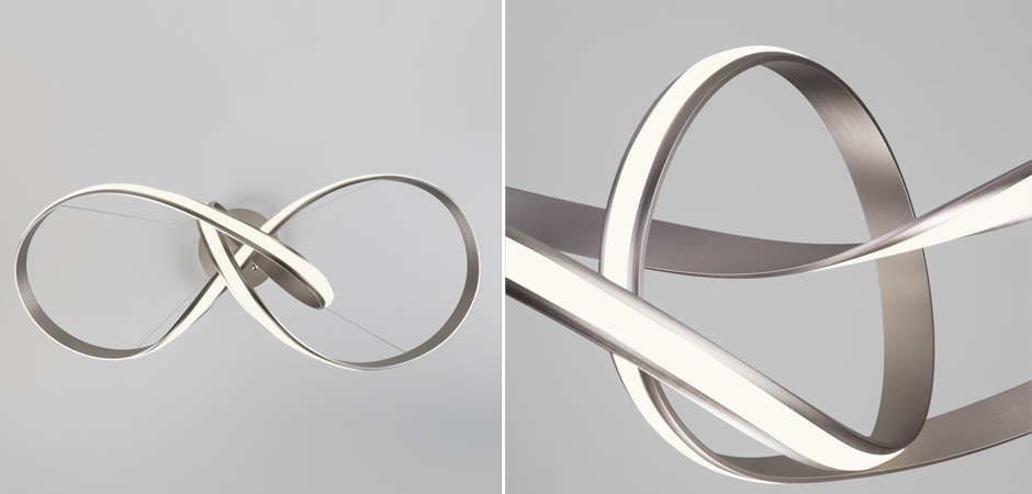 Люстра Mobius Strip Silver Chandelier Люстра Mobius Strip Silver Chandelier - Loft-Concept в Костроме