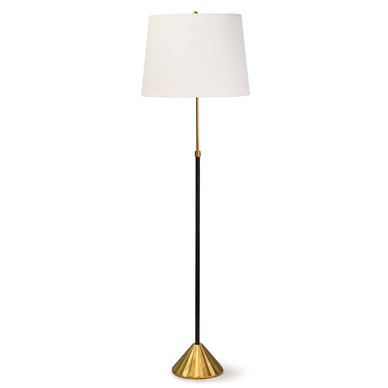 Торшер Arleta Floor lamp Белый Черный Золотой Торшер Arleta Floor lamp Белый Черный Золотой в Костроме | Loft Concept