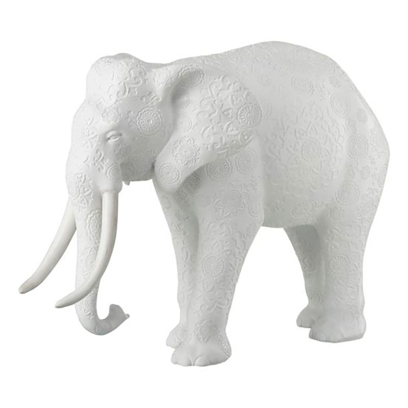 Статуэтка декоративная белый слон White Elephant Белый Статуэтка декоративная белый слон White Elephant Белый в Костроме | Loft Concept