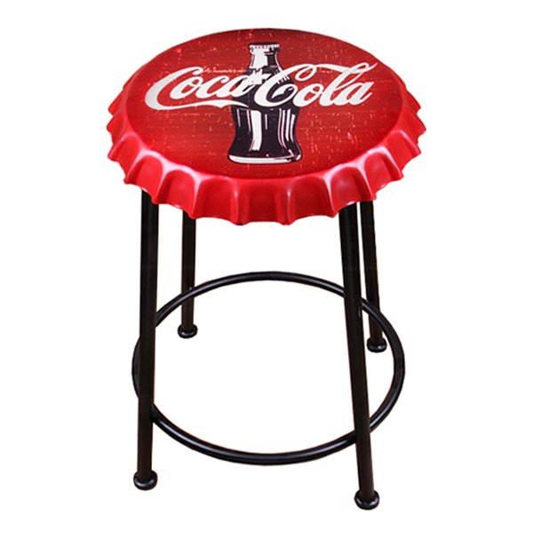 Стул Bottle Cap Coca & Cola Красный Черный Стул Bottle Cap Coca & Cola Красный Черный в Костроме | Loft Concept