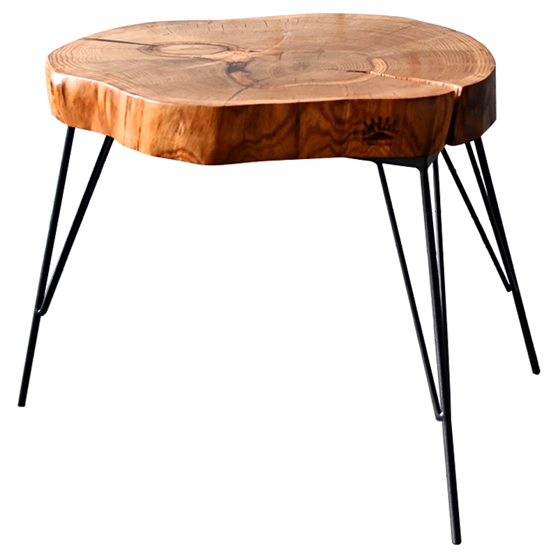 Кофейный стол Randy Industrial Metal Rust Coffee Table Светлый дуб Черный Кофейный стол Randy Industrial Metal Rust Coffee Table Светлый дуб Черный в Костроме | Loft Concept