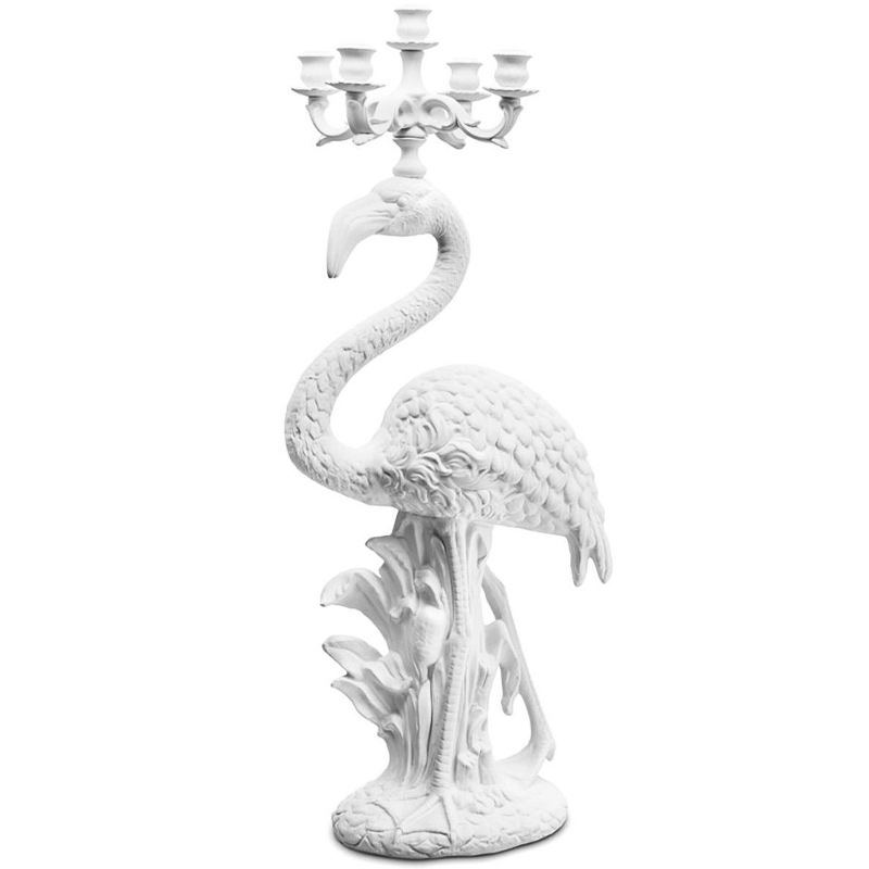 Подсвечник Candleholder Flamingo Bisc. White Белый Подсвечник Candleholder Flamingo Bisc. White Белый в Костроме | Loft Concept