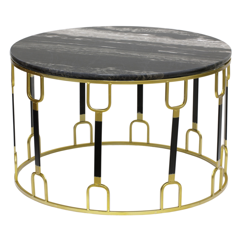 Приставной стол Dorius Side Table black marble Латунь Черный Черный Мрамор Nero Приставной стол Dorius Side Table black marble Латунь Черный Черный Мрамор Nero в Костроме | Loft Concept
