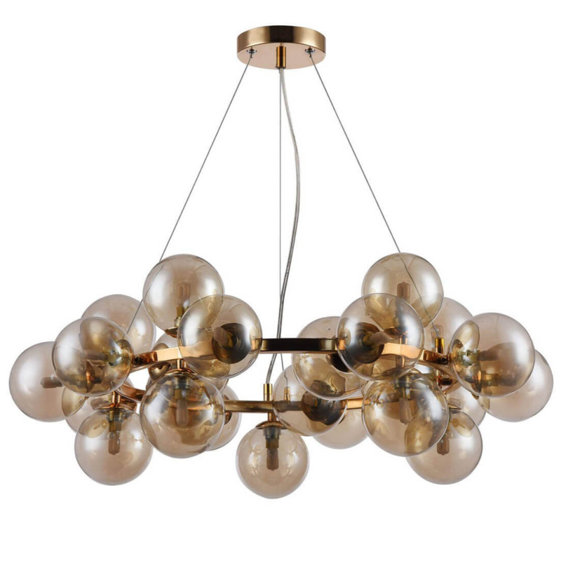 Люстра Berries Chandelier Amber 70 матовое золото Янтарь (Amber) Люстра Berries Chandelier Amber 70 матовое золото Янтарь (Amber) в Костроме | Loft Concept