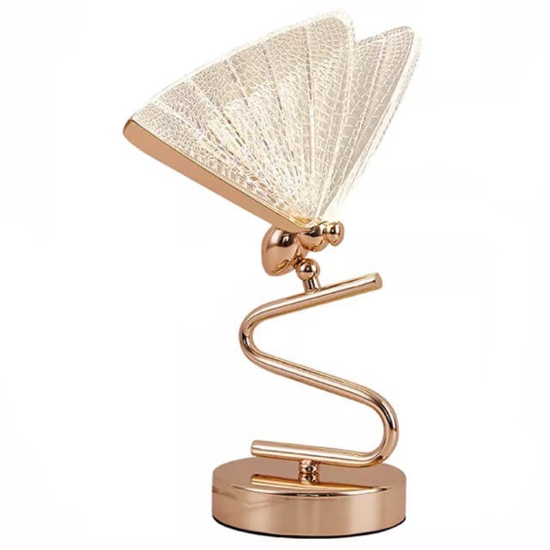 Ночник с Бабочкой Butterfly Table Lamp A Прозрачный Глянцевое золото Ночник с Бабочкой Butterfly Table Lamp A Прозрачный Глянцевое золото в Костроме | Loft Concept