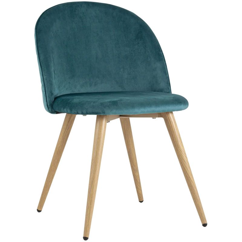 Стул Miruna Chair Спинка Ромбы Синий Велюр Морская синь Древесина Стул Miruna Chair Спинка Ромбы Синий Велюр Морская синь Древесина в Костроме | Loft Concept