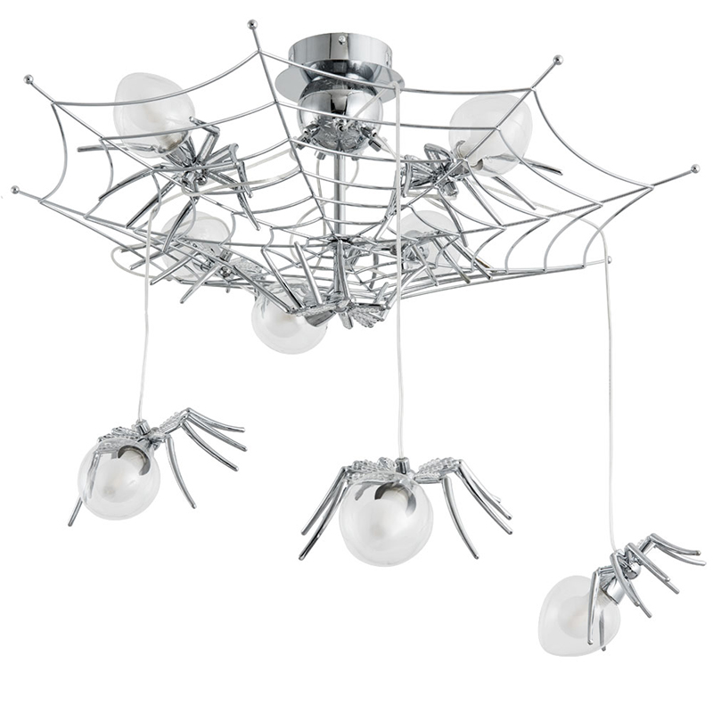 Потолочный светильник Паук Spiders lamp 8 Серебряный Потолочный светильник Паук Spiders lamp 8 Серебряный в Костроме | Loft Concept
