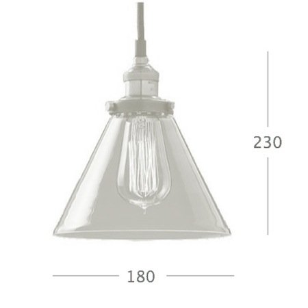 Подвесной светильник Loft Clear Glass Wide Cloche Подвесной светильник Loft Clear Glass Wide Cloche в Костроме
