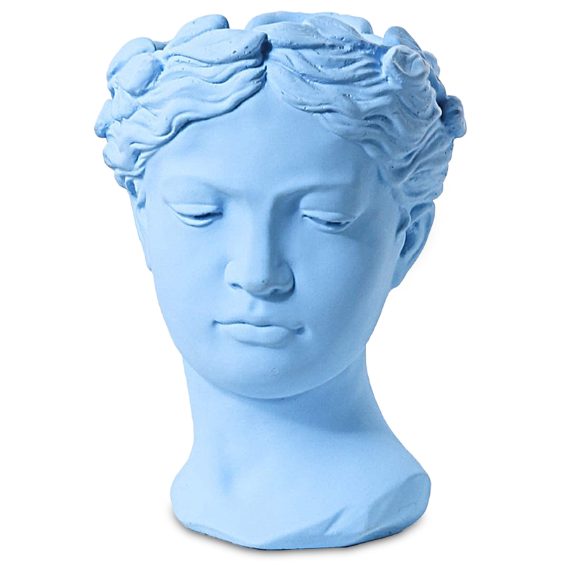 Ваза Female Bust Pastel Blue Голубой пастельный Ваза Female Bust Pastel Blue Голубой пастельный в Костроме | Loft Concept
