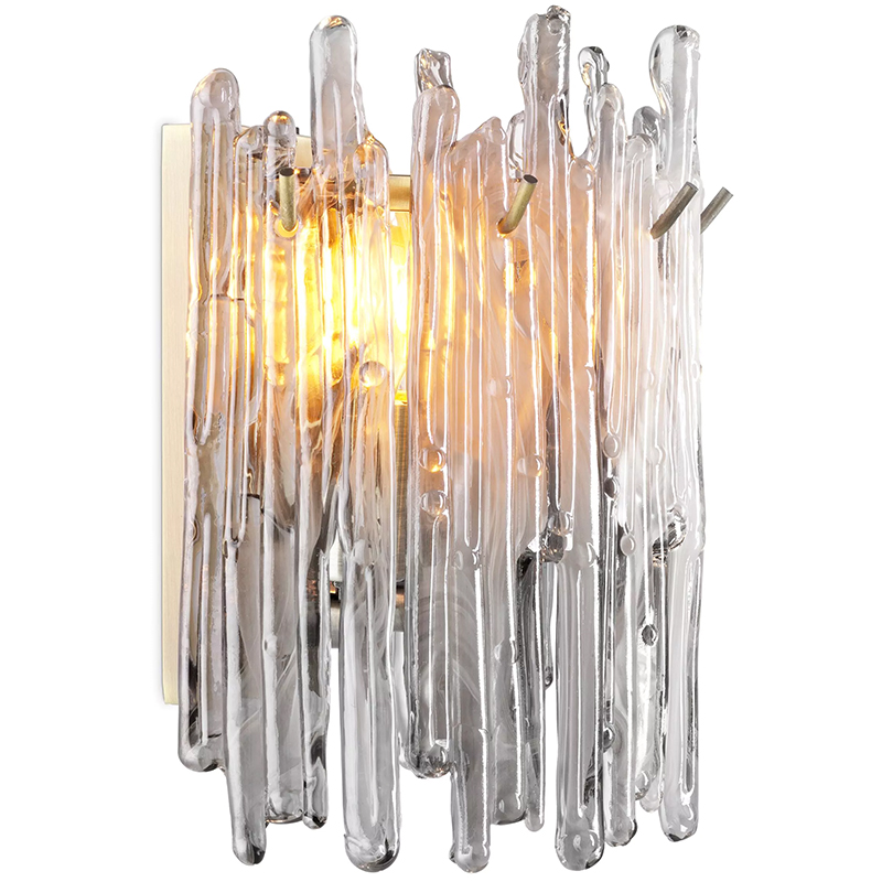 Бра Eichholtz Wall Lamp Saint Roch Single Латунь Прозрачное Стекло Серый Бра Eichholtz Wall Lamp Saint Roch Single Латунь Прозрачное Стекло Серый в Костроме | Loft Concept