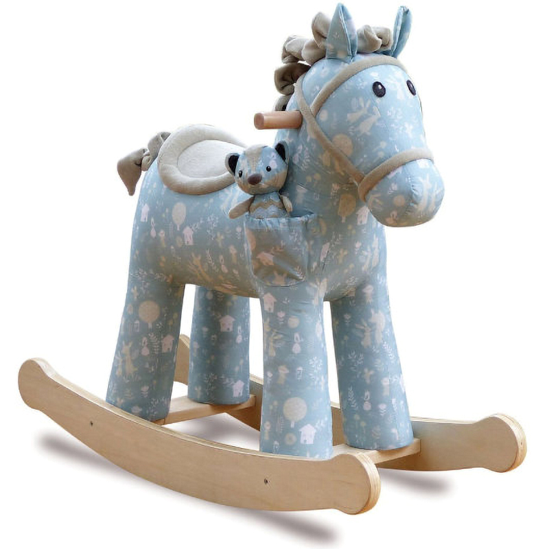 Лошадка-качалка голубая Oscar Pony Голубой Лошадка-качалка голубая Oscar Pony Голубой в Костроме | Loft Concept